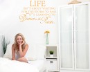 Life isn't About Quotes Wall  Art Stickers
